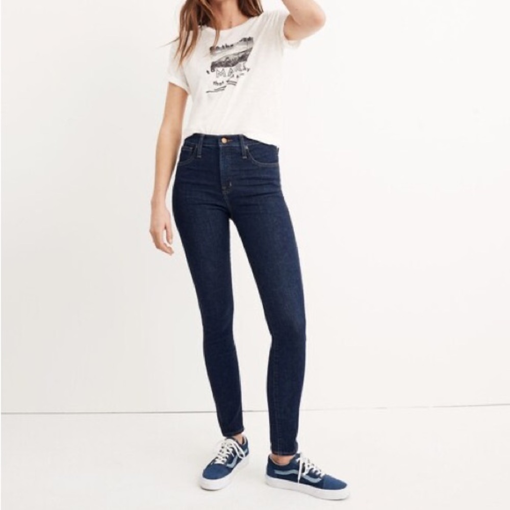 Madewell 10" High-Rise Skinny Jeans in Lucille Wash